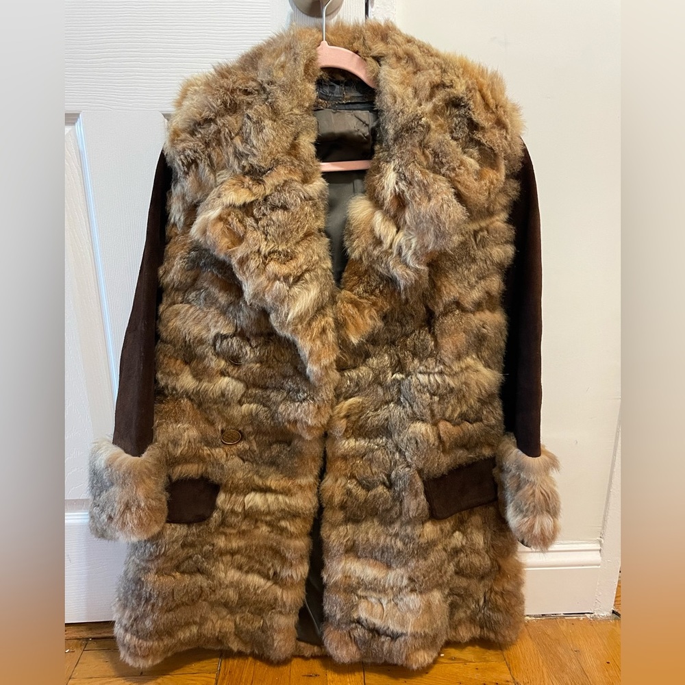Fox fur coat
